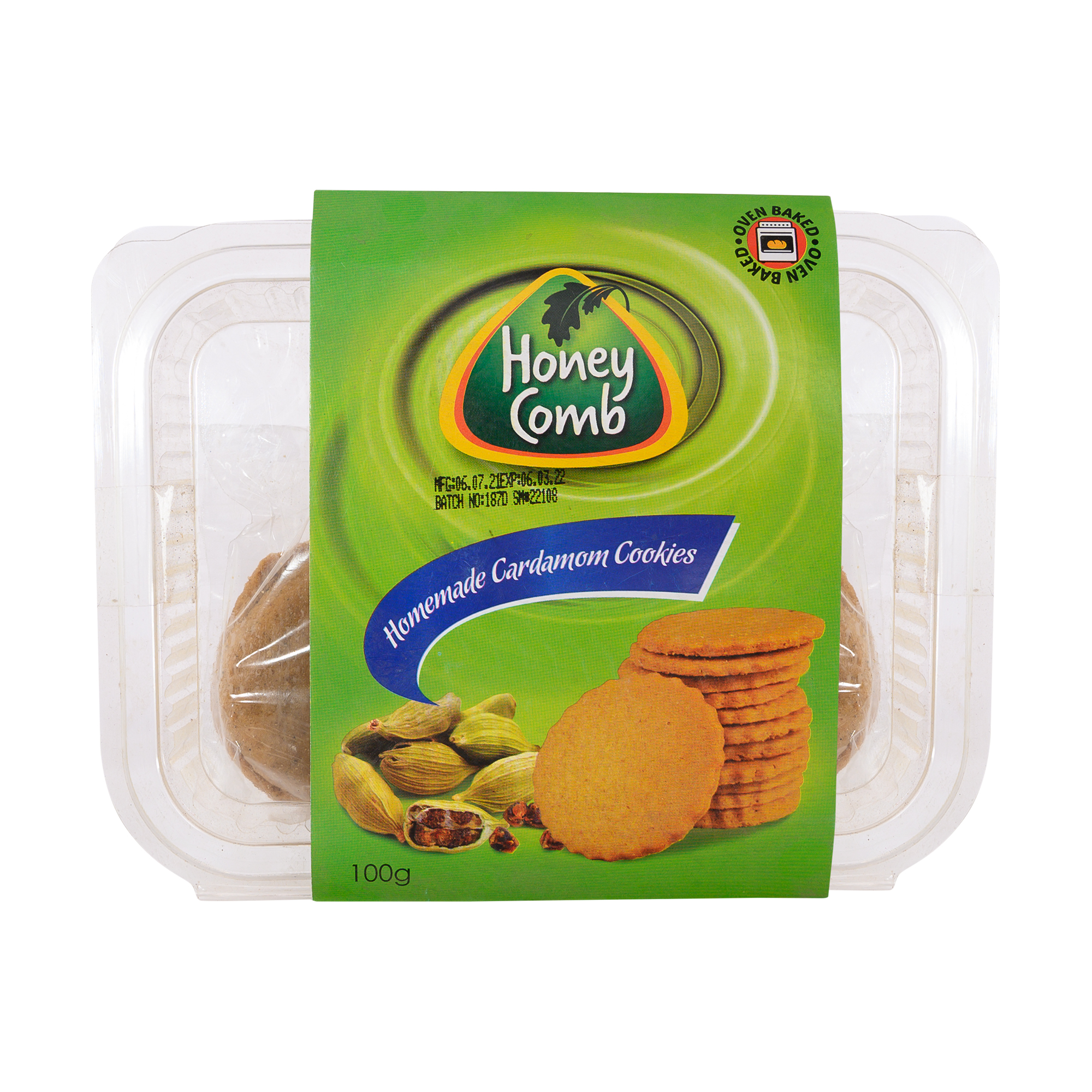 Honeycomb Cardamom Cookies 100g